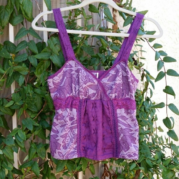 Free people cute lace ‎ top - Picture 2 of 2